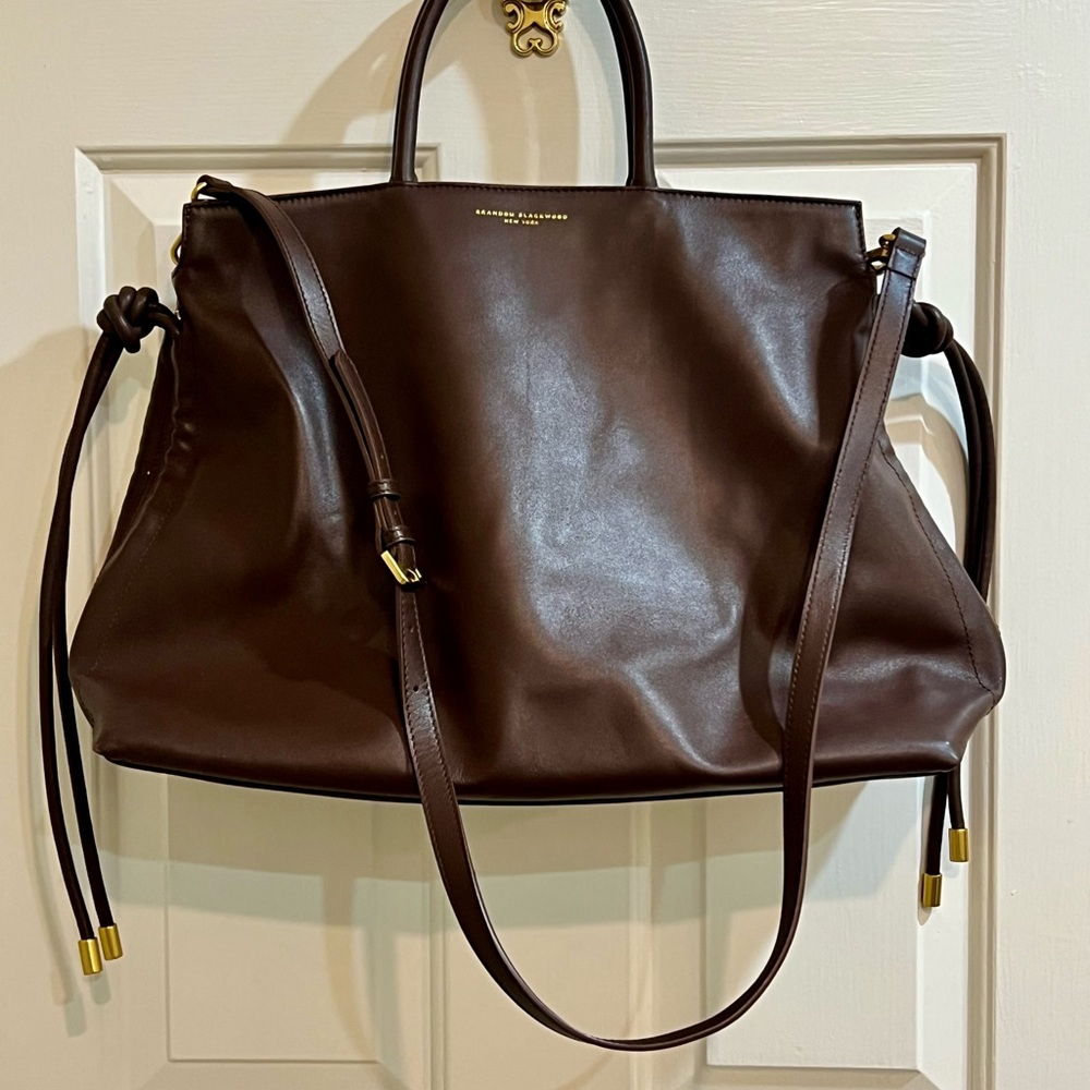 Brandon BlackwoodChocolate Leather Tote